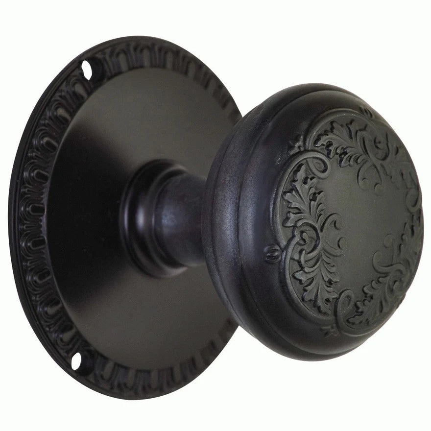Egg & Dart Rosette Door Set with Egg & Dart Door Knobs (Several Finishes Available)