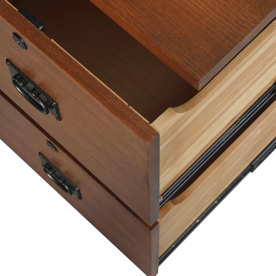 Mission Oak 2-Drawer File Cabinet w/ Writing Tray – MC