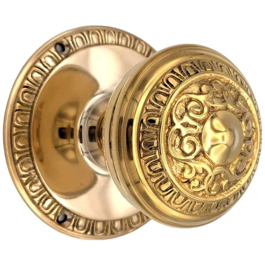 Egg & Dart Rosette Door Set with Egg & Dart Door Knobs (Several Finishes Available)